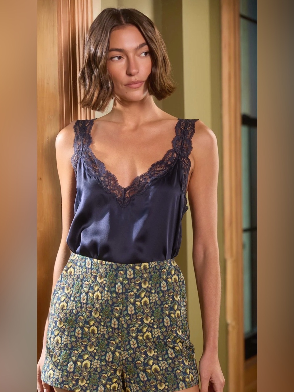 Cami NYC FERNANDA CAMISOLE NAVY